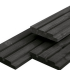 Douglas tripleprofiel gedroogd. zwart gespoten 1.9x13.0x420 cm