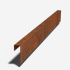 Cortenstaal overzetprofiel 150x50x50 (lengte 150 cm)