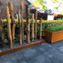 Cortenstaal kantopsluiting gezet 120mm (lengte strip 240 cm) complete set voor 24m1