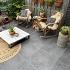 Keramische tegels cera3line Lux & Dutch Square Decor Anthracite 60x60x3 cm