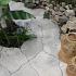Betonnen flagstones en staptegels