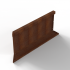 Bloembak Module+ Inwendig hoekpaneel (C) 90x42 cm R CORTEN