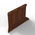 Bloembak Module+ Inwendig hoekpaneel (C) 60x42 cm R CORTEN
