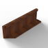Bloembak Module+ Uitwendig hoekpaneel (B) 90x28 cm R CORTEN