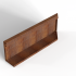 Bloembak Module+ Uitwendig hoekpaneel (B) 90x28 cm L CORTEN