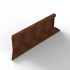 Bloembak Module+ Inwendig hoekpaneel (C) 90x28 cm R CORTEN