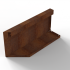 Bloembak Module+ Uitwendig hoekpaneel (B) 60x28 cm R CORTEN