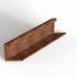 Bloembak Module+ Parallel paneel  (E) 90x28 cm L CORTEN