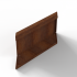 Bloembak Module+ Parallel paneel (E) 60x28 cm R CORTEN
