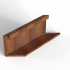 Bloembak Module+ Parallel paneel (E) 60x28 cm L CORTEN