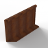Bloembak Module+ Uitwendig hoekpaneel (B) 90x56 cm R CORTEN