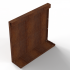 Bloembak Module+ Recht Paneel (A) 60x56 cm CORTEN