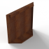 Bloembak Module+ Kopschot paneel (D) 60x56 cm CORTEN
