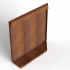 Bloembak Module+ Uitwendig hoekpaneel (B) 60x56 cm L CORTEN