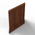Bloembak Module+ Parallel paneel (E) 60x56 cm R CORTEN
