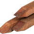 Hardhouten paal 8.5x8.5x275 cm glad geschaafd. gepunt - duurzaamheidsklasse 1