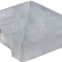 Beton-afdekpet wit/grijs diamantkop 14x14x5cm eindmodel