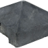 Beton-afdekpet antraciet diamantkop 14x14x5cm T-model