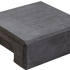 Beton-afdekpet antraciet vlakke kop 14x14x5cm tussenmodel