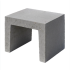 U-element 40x40x50 cm grijs