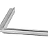 Aluminium daktrim binnenhoek Brute 4.5x4.5x50 cm + 1 klang