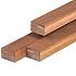 Azobé hardhout regel 4.5x7x300 cm geschaafd | 4 ronde hoeken