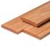 Bangkirai hardhout vlonderplank 2.8x19x430 cm kunstmatig gedroogd | geschaafd | 1 zijde 2 V-groeven
