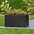 Bloembak Mohawk | zwart gepoedercoat staal 50x90x50 cm