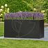 Bloembak Mohawk | zwart gepoedercoat staal 60x120x60 cm