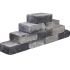 TUMBELWALL GETR. 30X20X10CM MATTERHORN