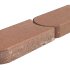KANTSTEEN GRASKANT ROOD 22X12X4.5CM **UITLOPEND**
